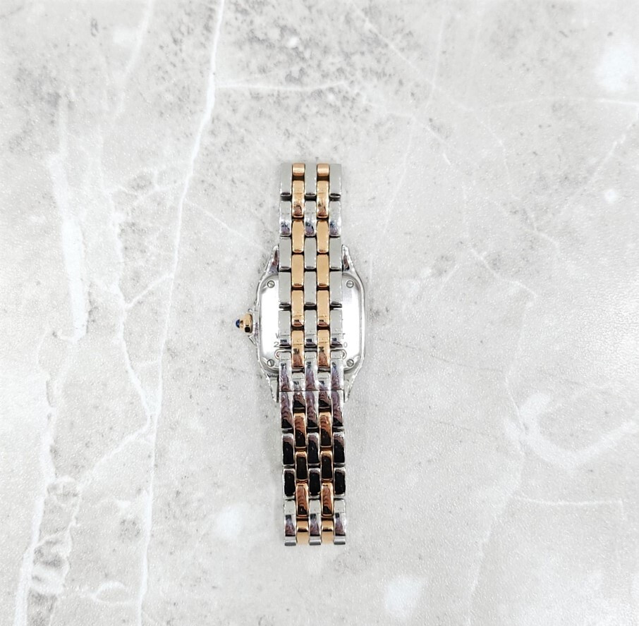 [럭스유] 까르띠에 다이아 팬더 드 까르띠에 콤비 메탈 시계 스몰 W3PN0006