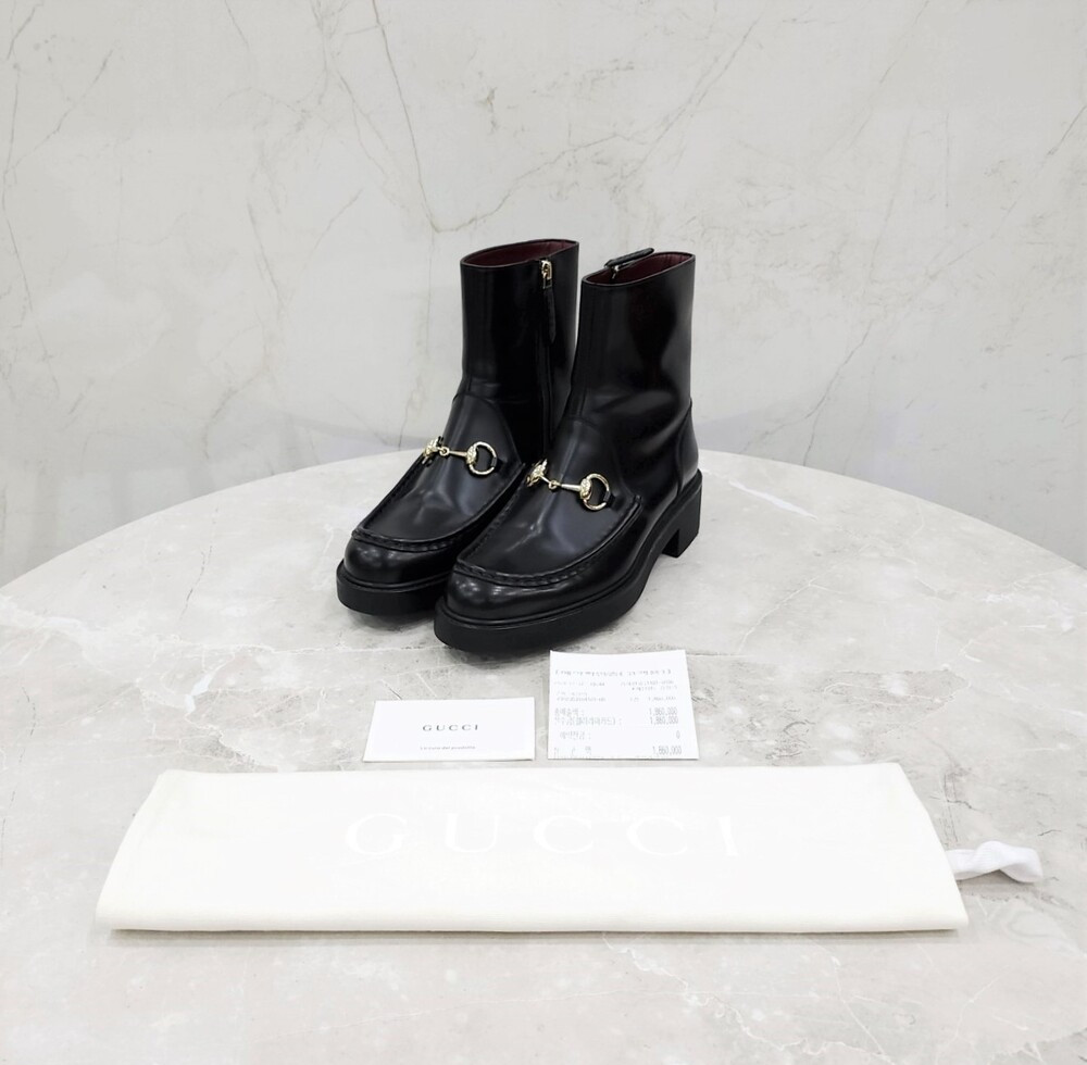 [럭스유] 38 / 구찌 홀스빗 부츠 블랙 798724