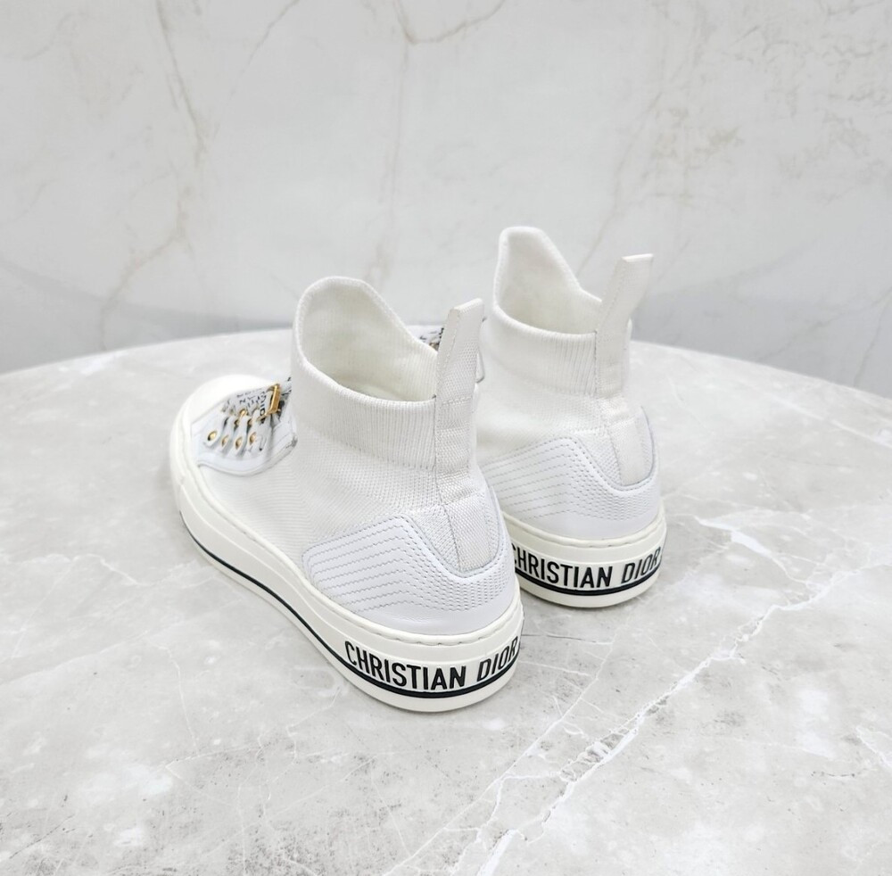 [럭스유] 35.5 / 디올 화이트 워크앤디올 니트 스니커즈