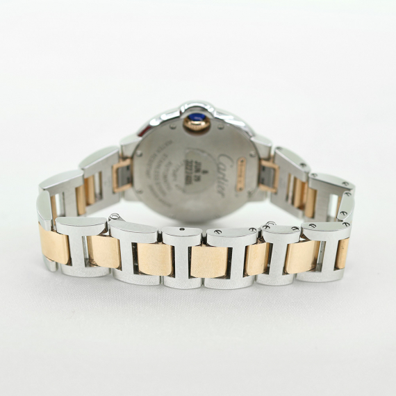 Cartier(까르띠에) W2BB0032 18K 핑크 골드 스틸 콤비 33MM 발롱블루 여성 시계