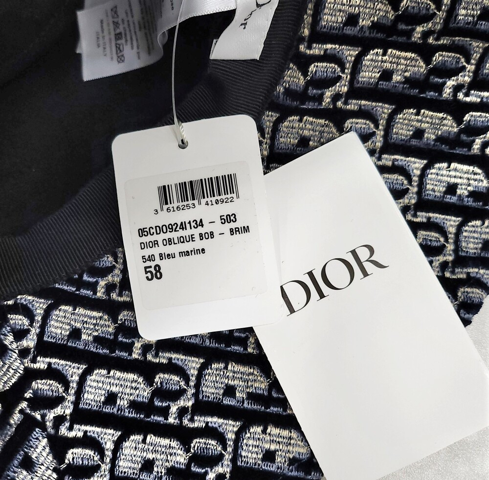 [럭스유] (새상품) 디올 오블리크 자수 벙거지 버킷햇 05CDO924I134