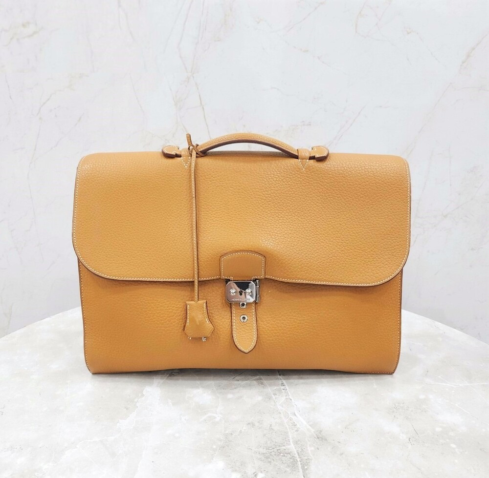 [럭스유] 에르메스 삭아데페슈40 브리프케이스 쎄서미 금장