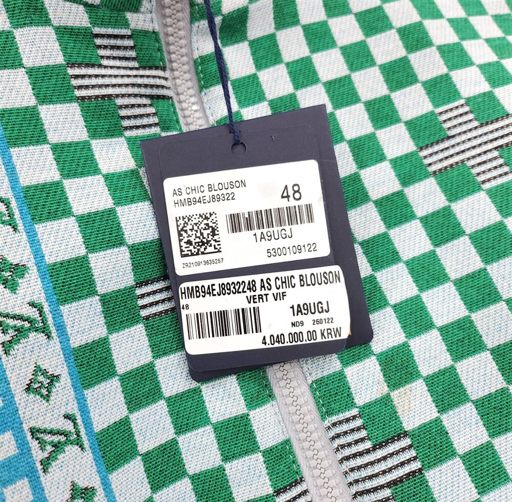 [럭스유] 48 / 루이비통 LV 다미에 시크 블루종 자켓