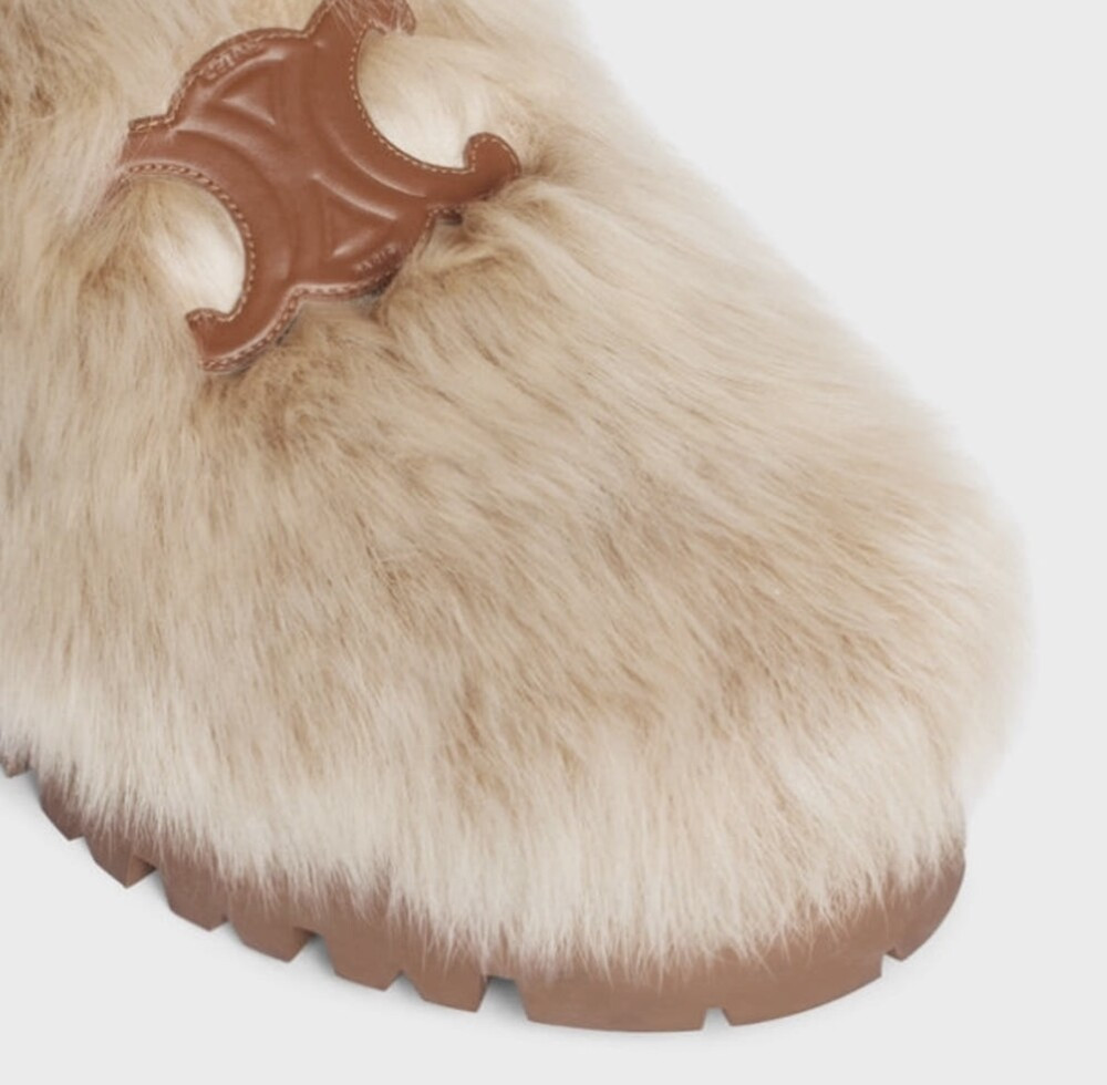 [럭스유] 41 / 셀린느 트리오페 벌키 클로즈 양털 뮬