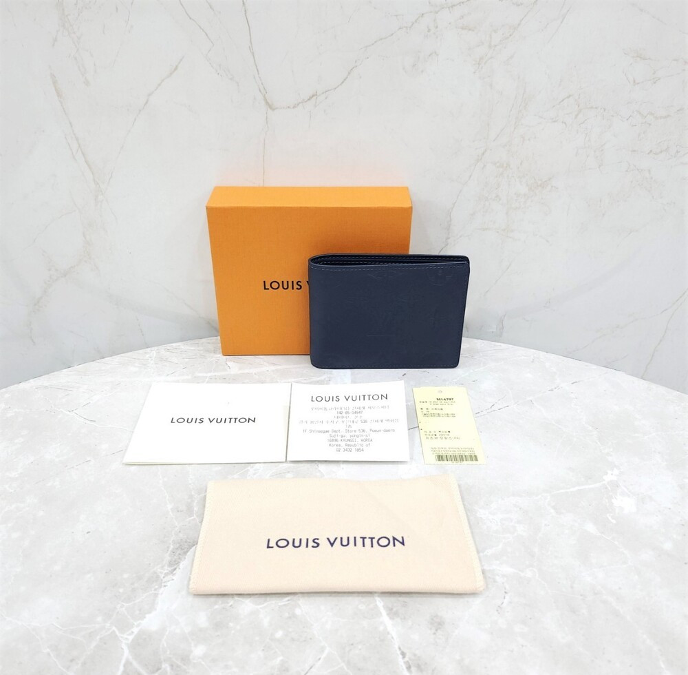 [럭스유] (새상품) 루이비통 LV 쉐도우 멀티플 월릿 레더 반지갑 M41787