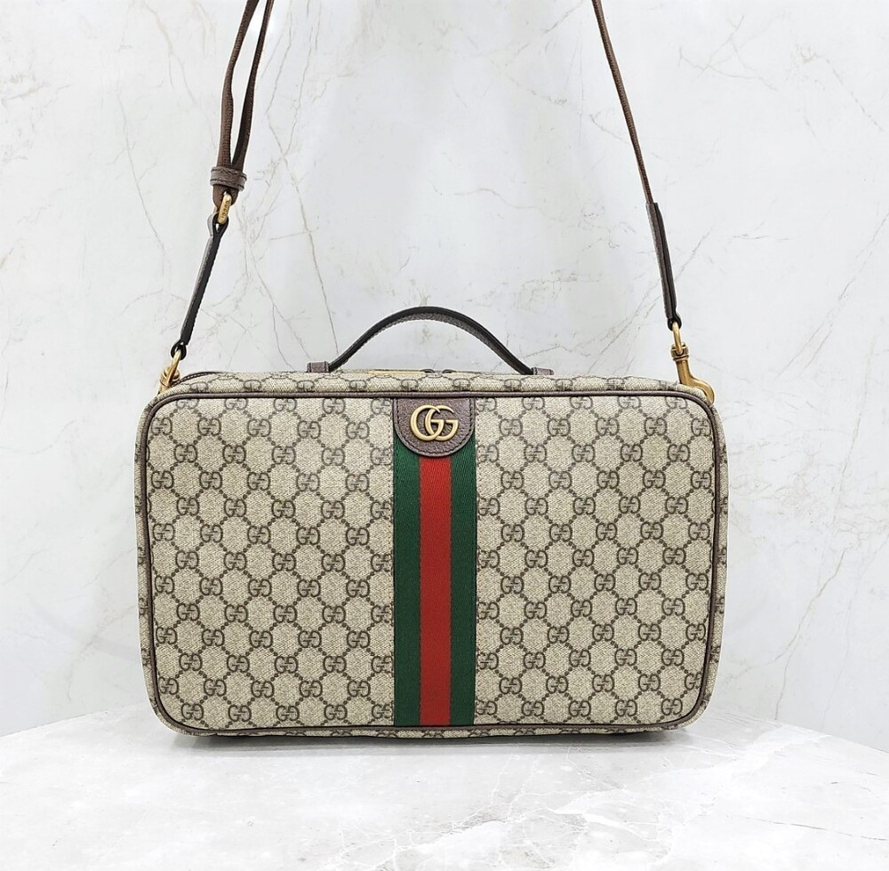 [럭스유] (새상품) 구찌 GG 오피디아 캔버스 삼선 여행가방 752587