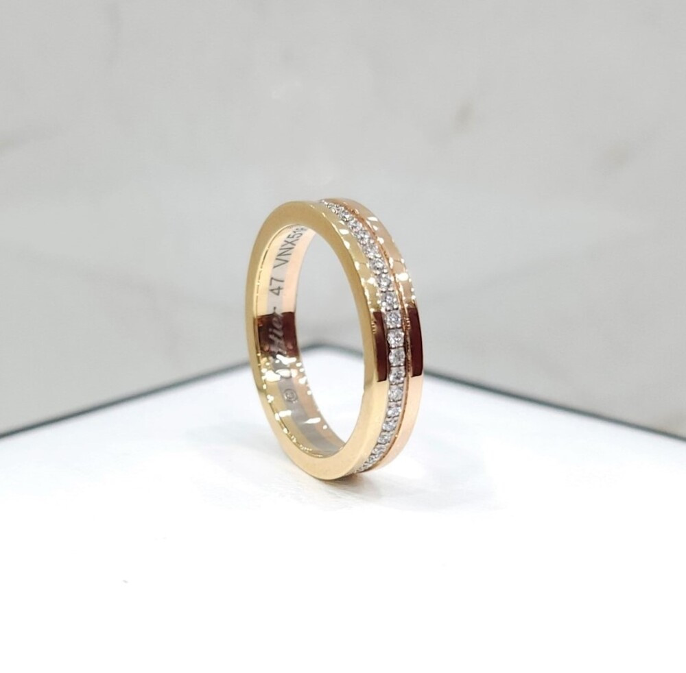 [럭스유] 까르띠에 다이아 방돔 루이 웨딩밴드 링 47호