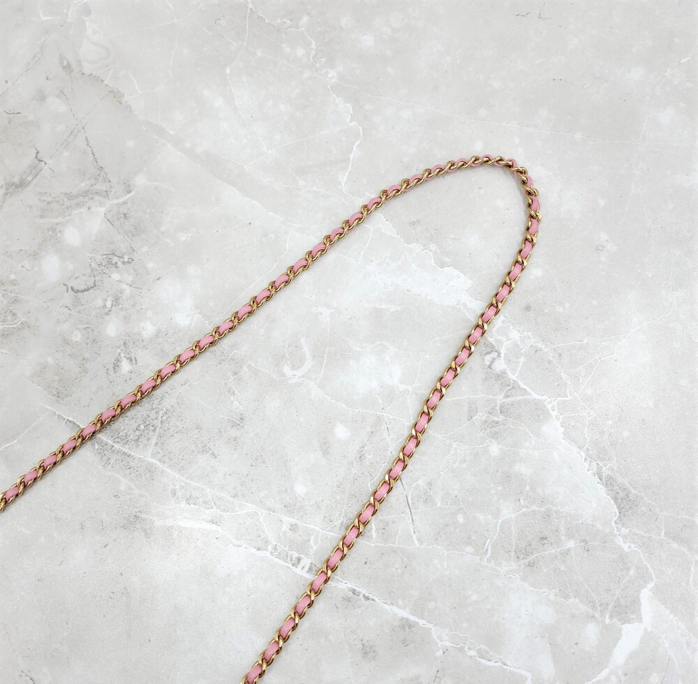 [럭스유] 샤넬 핑크 탑핸들 플랩백 신형내장칩