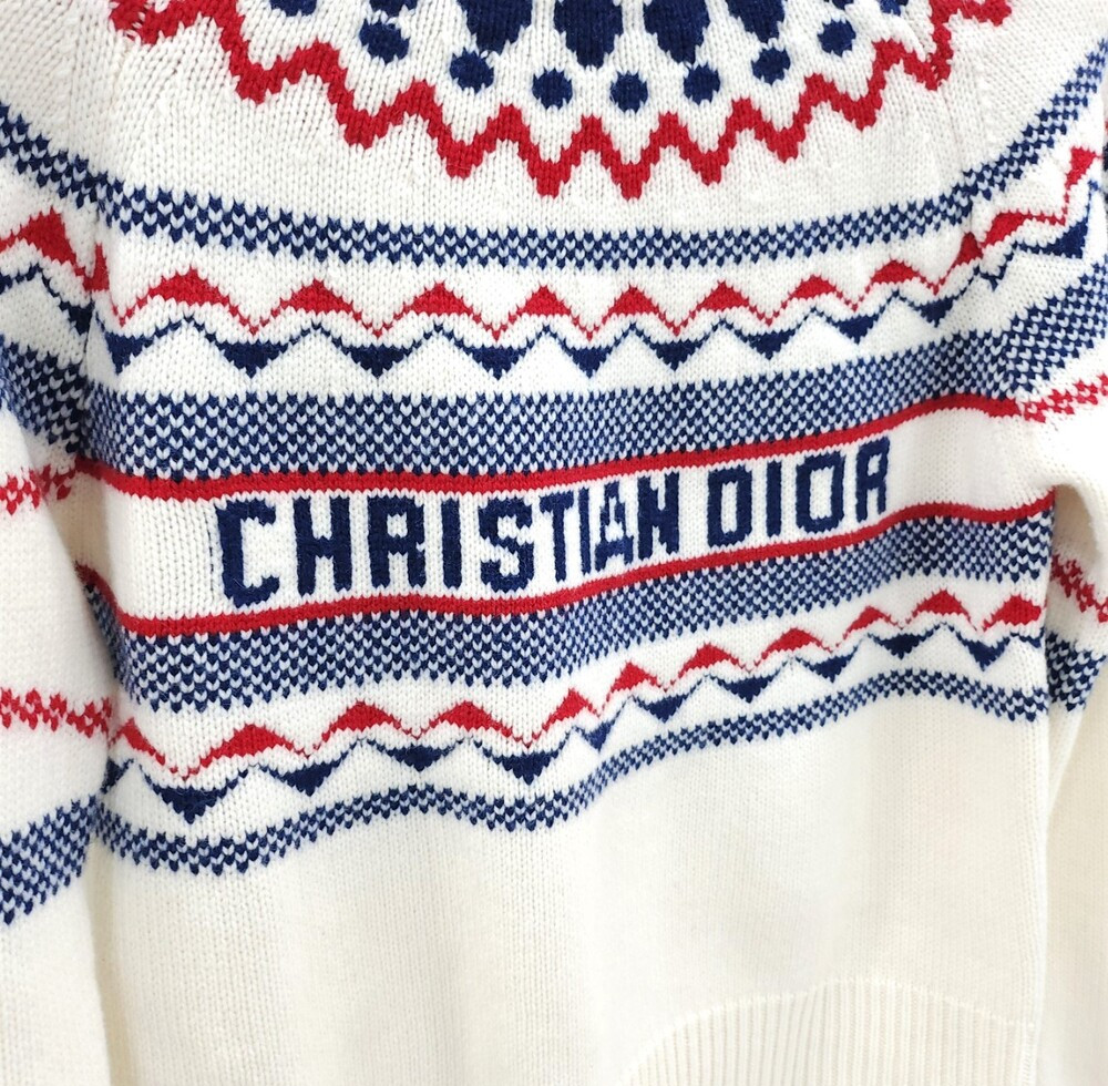 [럭스유] 36 / 디올 알프스 스탠드 칼라 스웨터 니트 144S60BM134