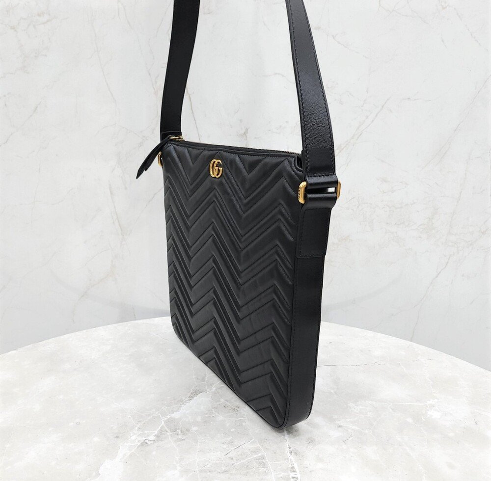[럭스유] 구찌 GG 마틀라세 쉐브론 크로스백 523369