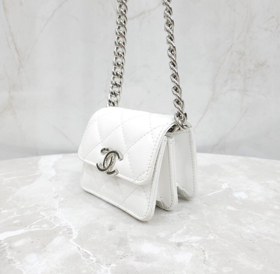 [럭스유] 샤넬 CC로고 캐비어 체인 미니백