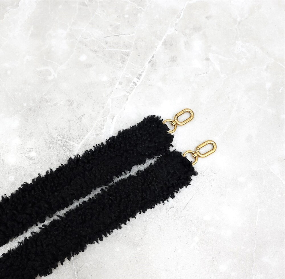 [럭스유] 발렌시아가 아워글래스 시어링 블랙 토트 숄더백 676365