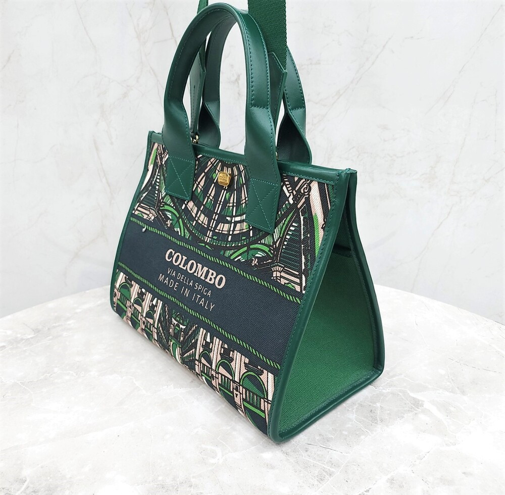 [럭스유] 콜롬보 큐폴라 토트 미디엄 그린