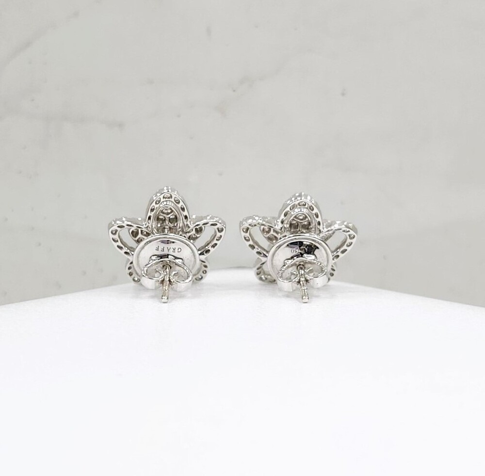 [럭스유] (새상품) 그라프 와일드 플라워 다이아몬드 스터드 이어링