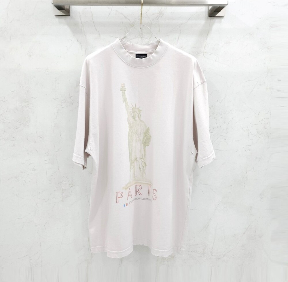 [럭스유] S / 발렌시아가 파리 리버티 미디엄 핏 반팔 티셔츠 764235