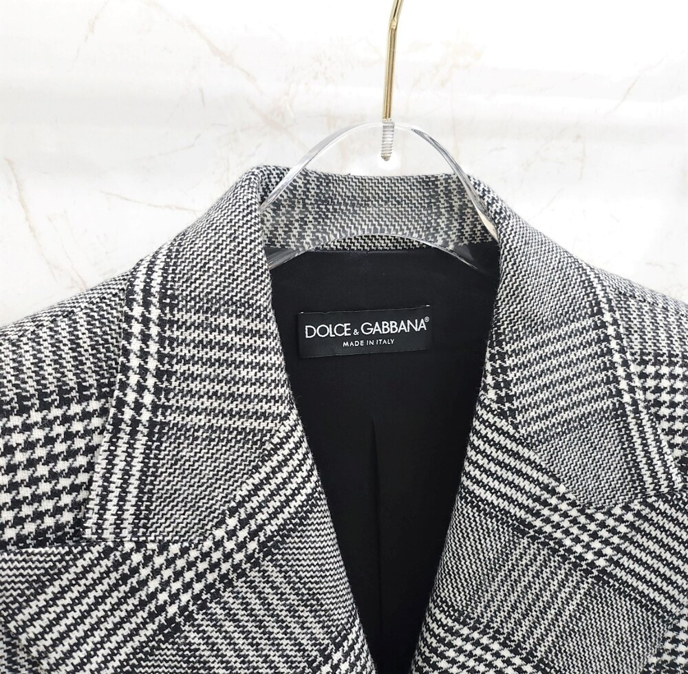 [럭스유] 40,38 / 돌체앤가바나 하운드투스 프린스 블레이저 울 자켓 팬츠 세트