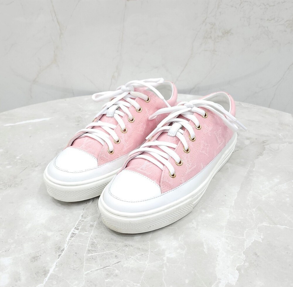 [럭스유] 38 / 루이비통 핑크 스텔라 모노그램 스니커즈