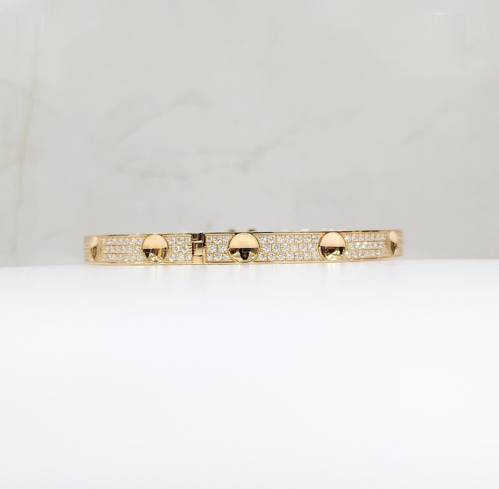 [럭스유] (새상품) 루이비통 LV 다이아 풀파베 앙프렝뜨 뱅글 팔찌 16호 Q95784