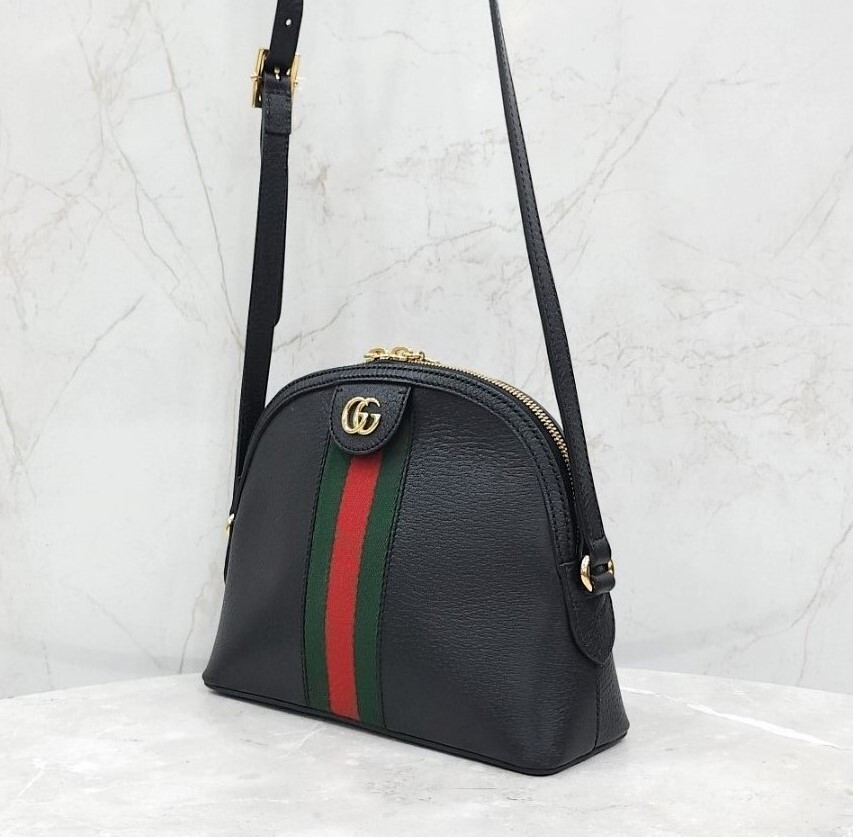 [럭스유] 구찌 블랙 오피디아 삼선 숄더백 499621