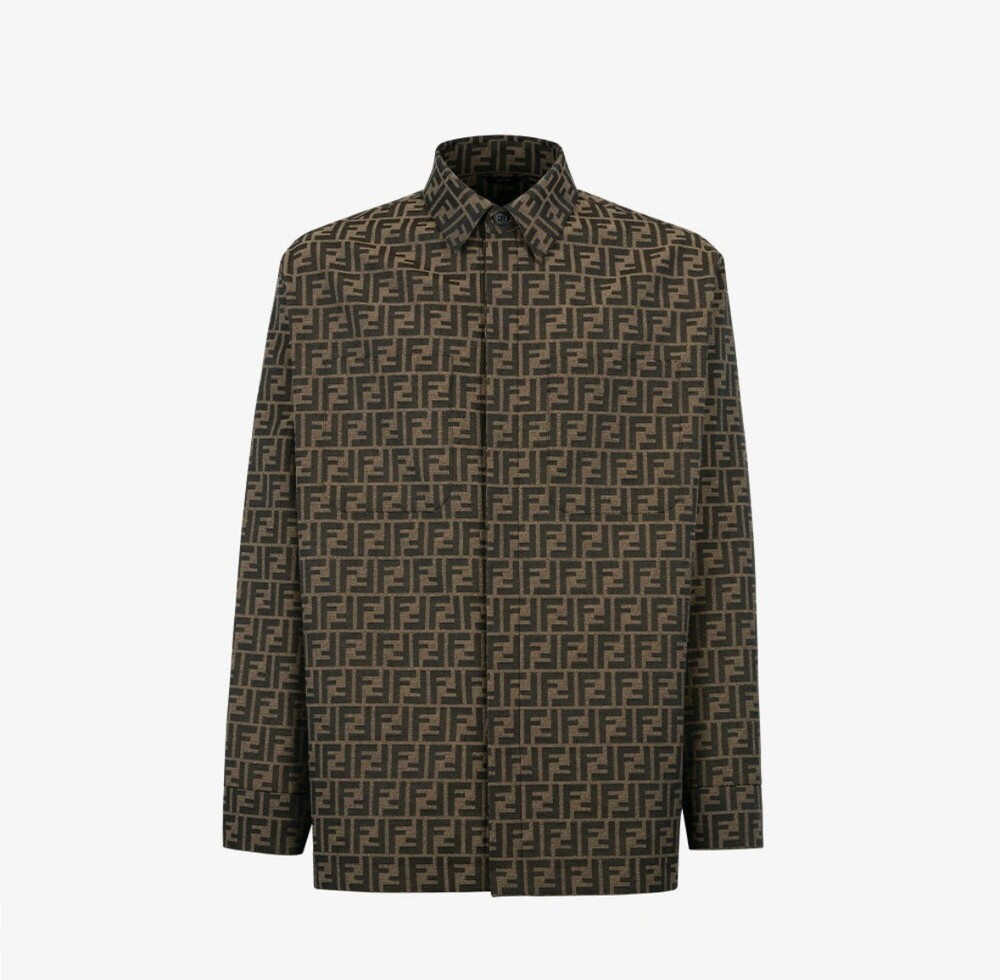 [럭스유] 52 / 펜디 FF 로고 패브릭 오버 셔츠 자켓 FW1141A6WJF1440