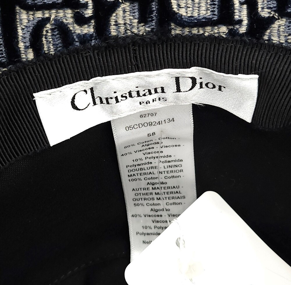 [럭스유] (새상품) 디올 오블리크 자수 벙거지 버킷햇 05CDO924I134