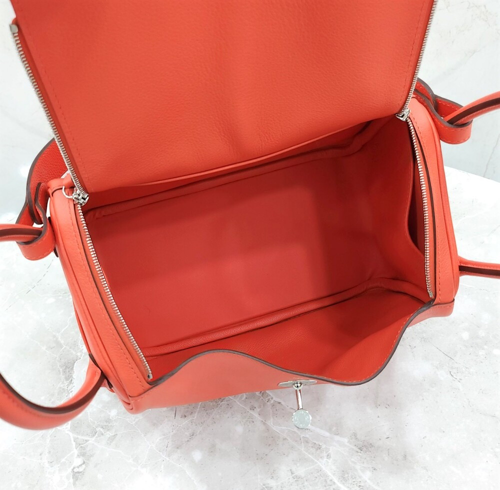 [럭스유] 에르메스 린디 26 에버컬러 오렌지필드 은장 W각인