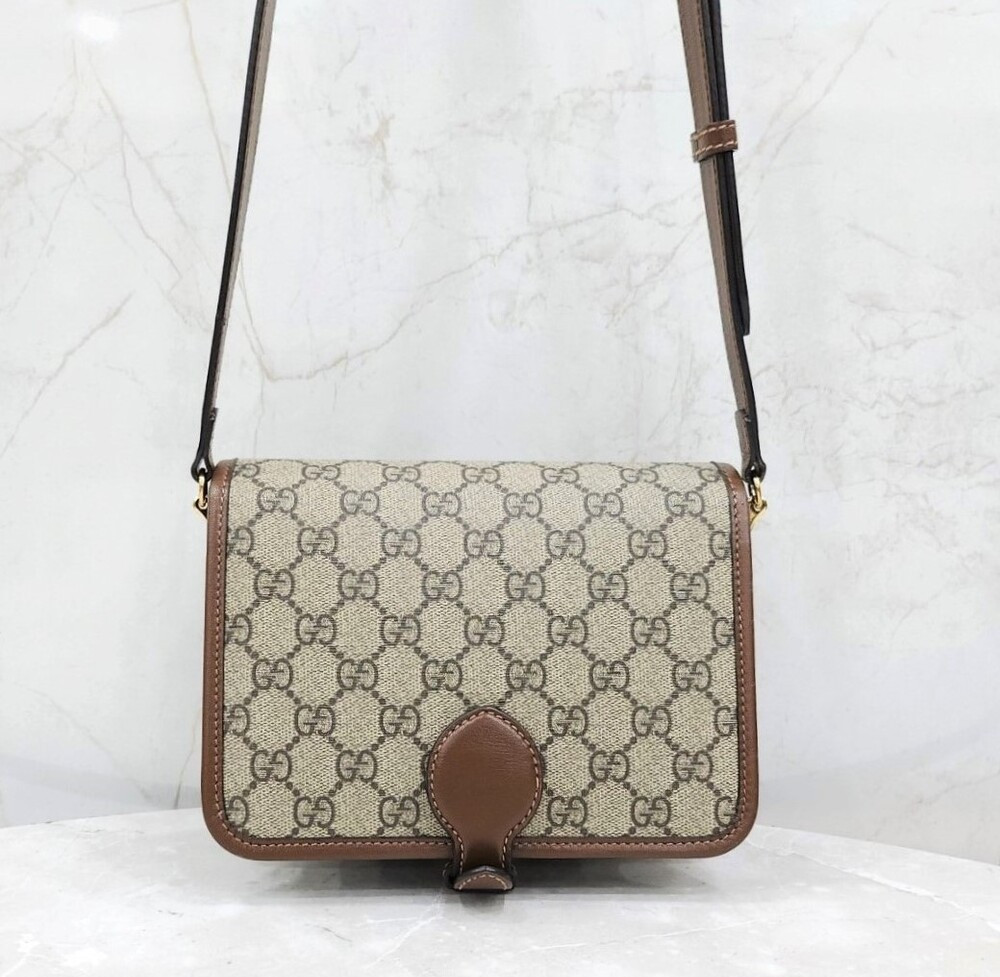 [럭스유] 구찌 GG 수프림 캔버스 인터로킹 숄더백 671620