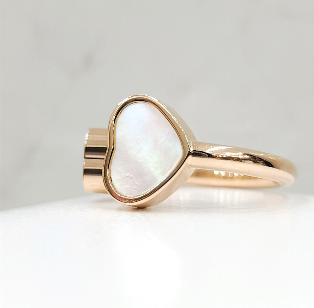 [럭스유] 쇼파드 다이아 해피하트 마더오브펄 반지 50호