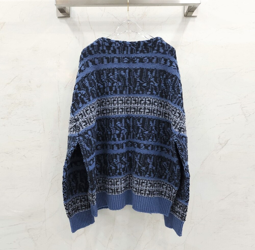 [럭스유] M / 지방시 패치워크 이펙트 울 오버 니트 스웨터 BM90HJ