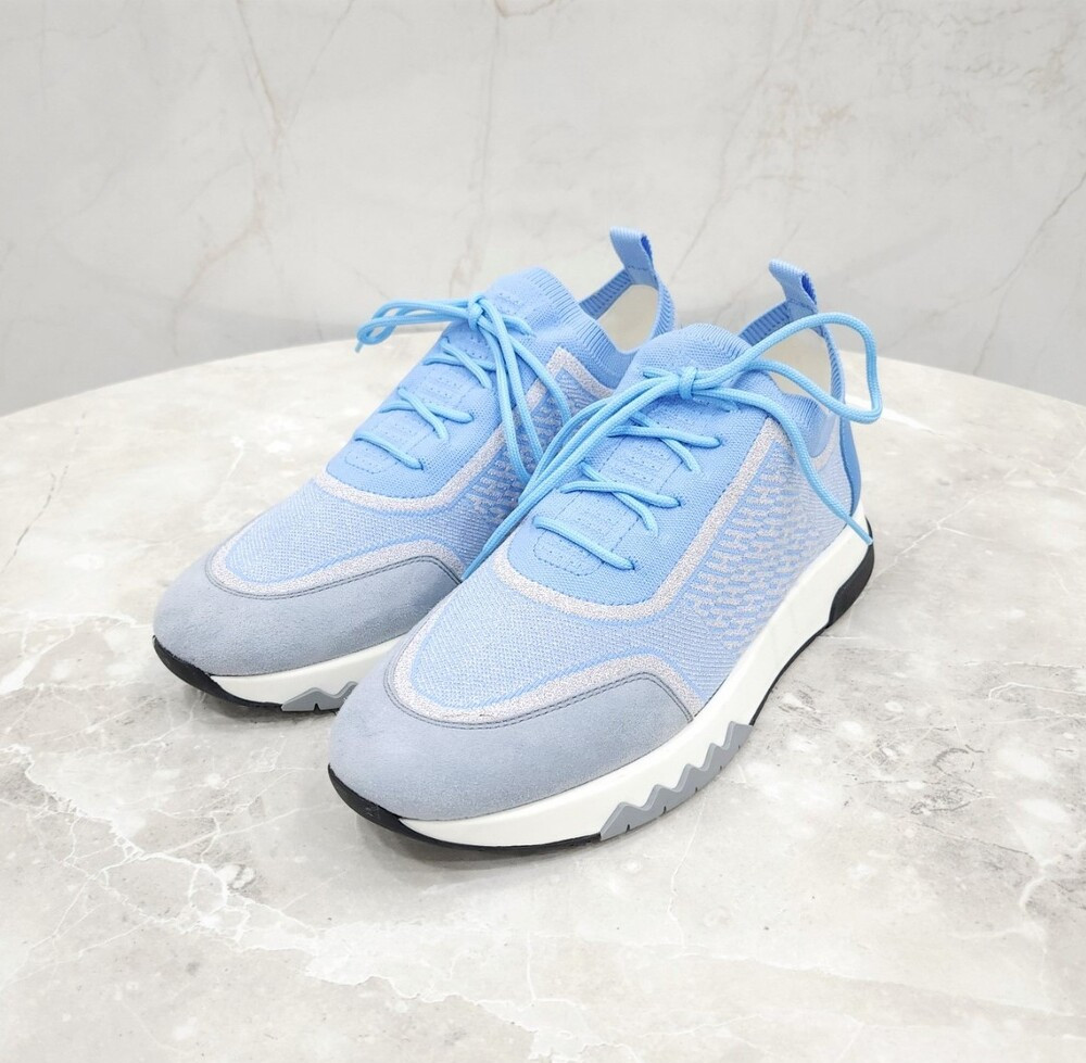 [럭스유] (새상품) 38.5 / 에르메스 스카이블루 어딕트 스니커즈