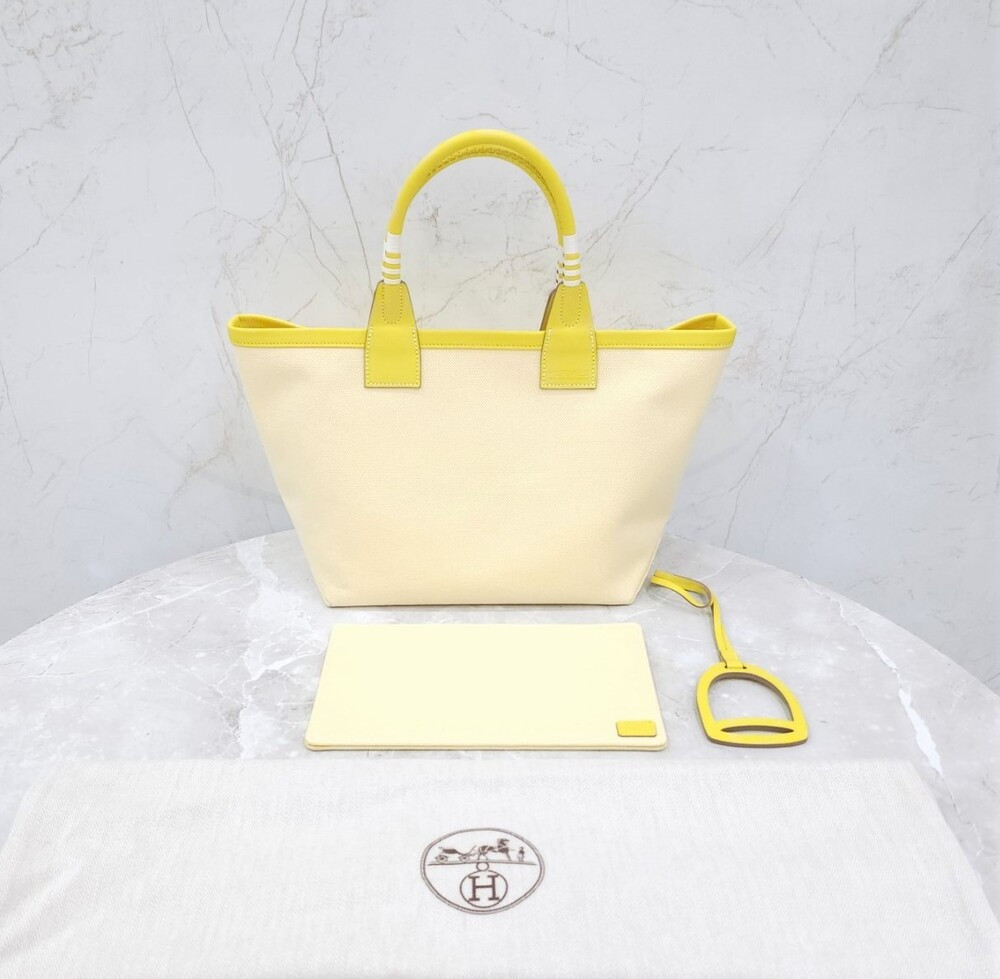 [럭스유] 에르메스 캔버스 스티플 백 25 U각인