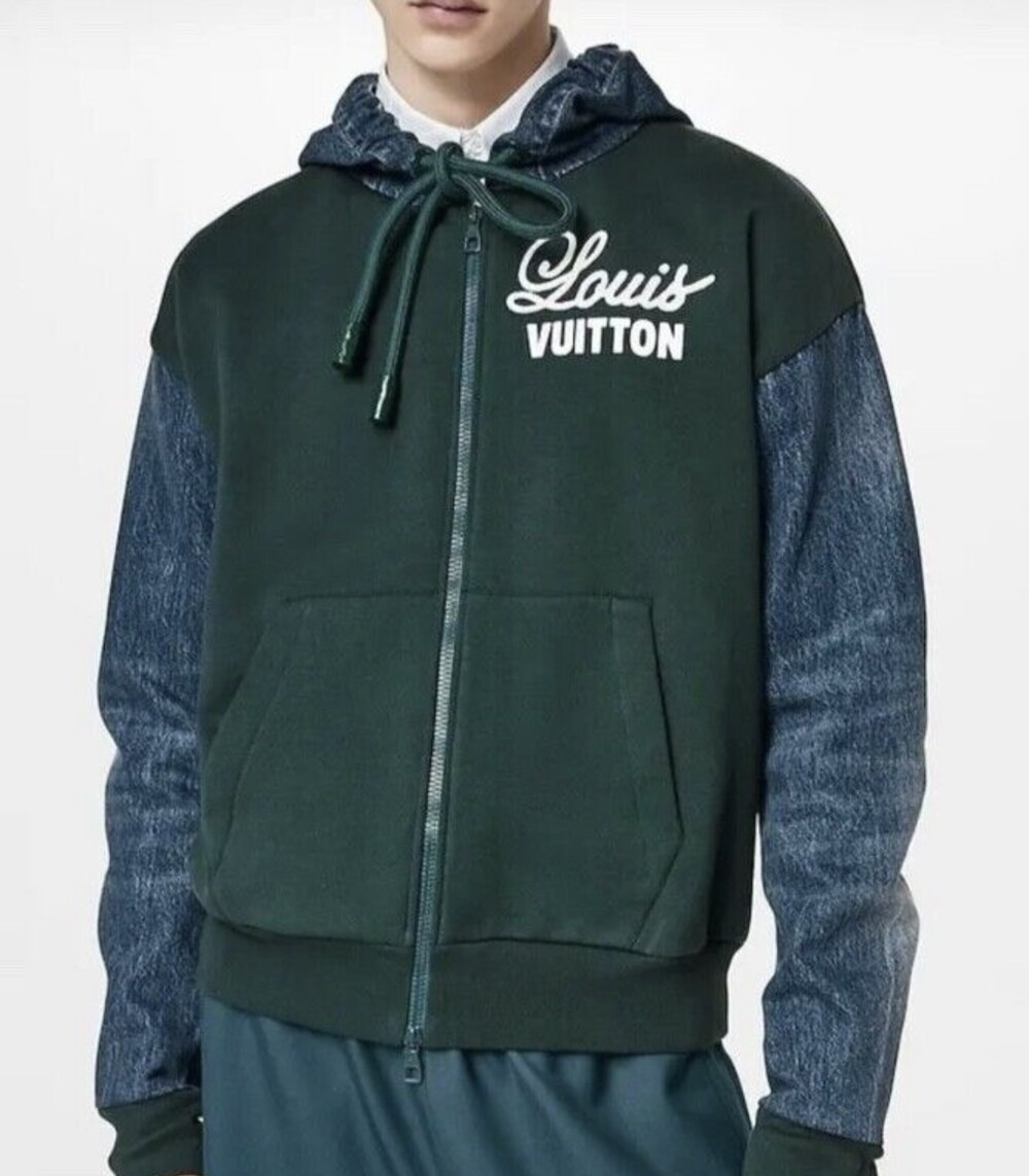 [럭스유] L / 루이비통 하이브리드 후디 데님자켓