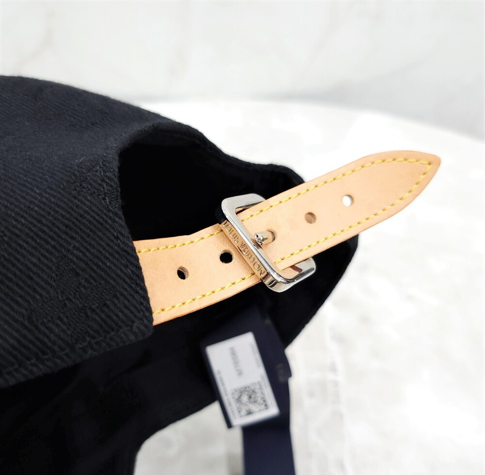 [럭스유] 60 / 루이비통 블랙 모노그램 데님 볼캡