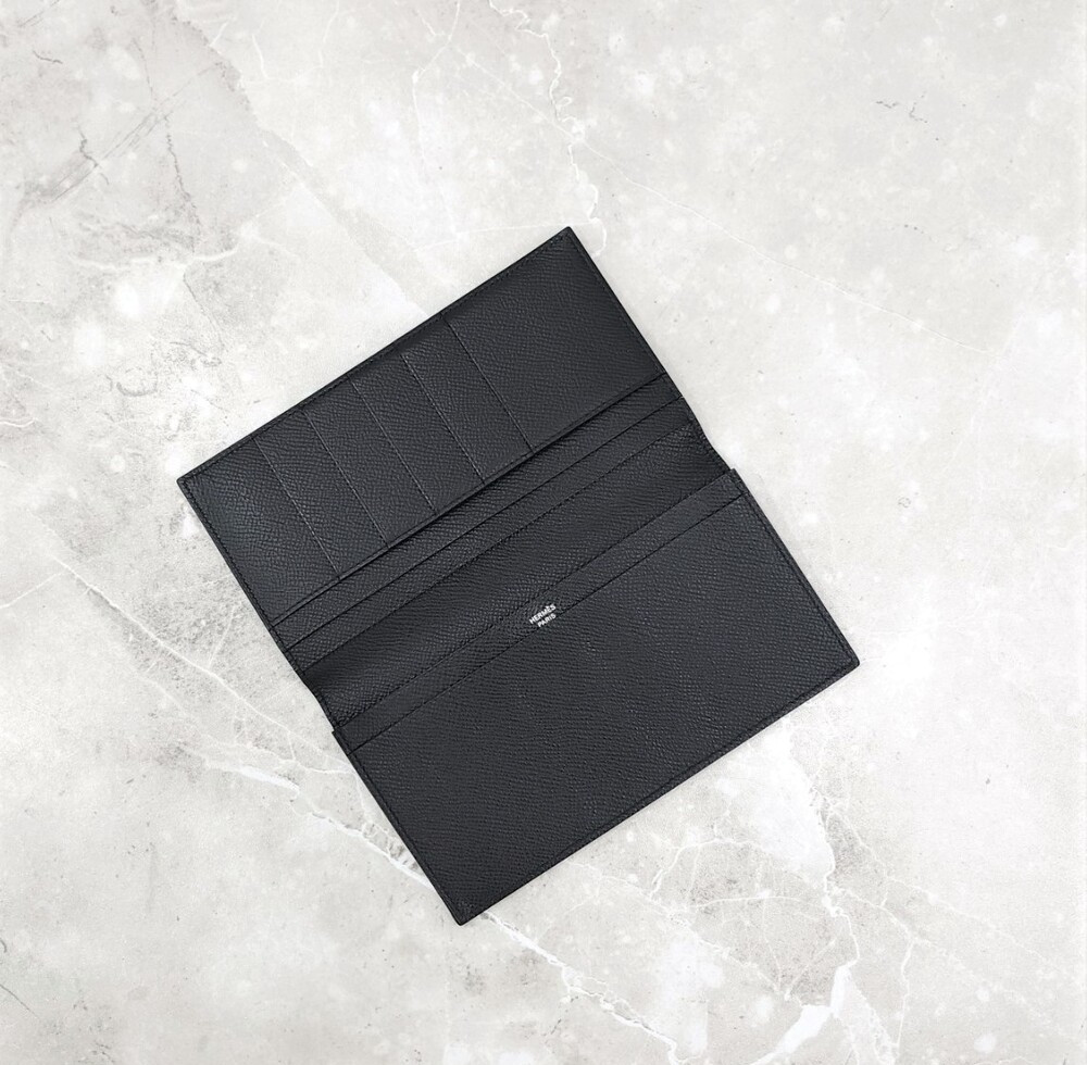 [럭스유] 에르메스 MC2 플레밍 장지갑 앱송 블랙 D각인