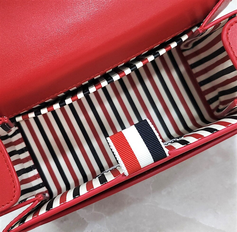 [럭스유] (새상품) 톰브라운 레드 스몰 박스 투웨이 레더 크로스백 FAP245A