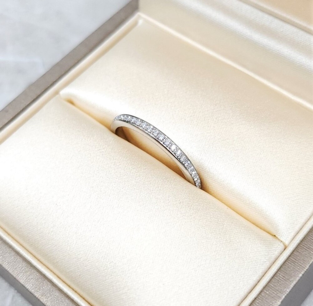 [럭스유] 불가리 다이아 화이트골드 로마 아모르 링 50호 361053