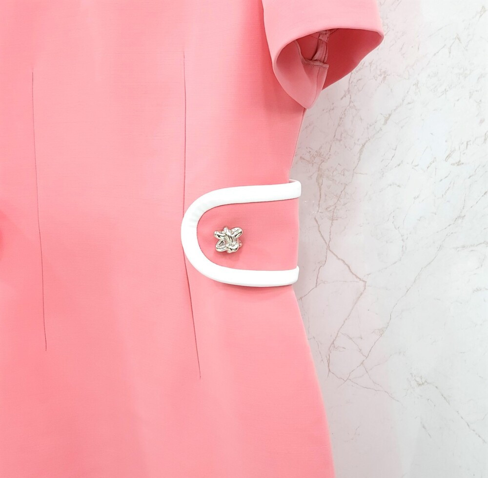 [럭스유] (새상품) 34 / 루이비통 핑크 마틴게일 드레스 원피스 1A9ML0