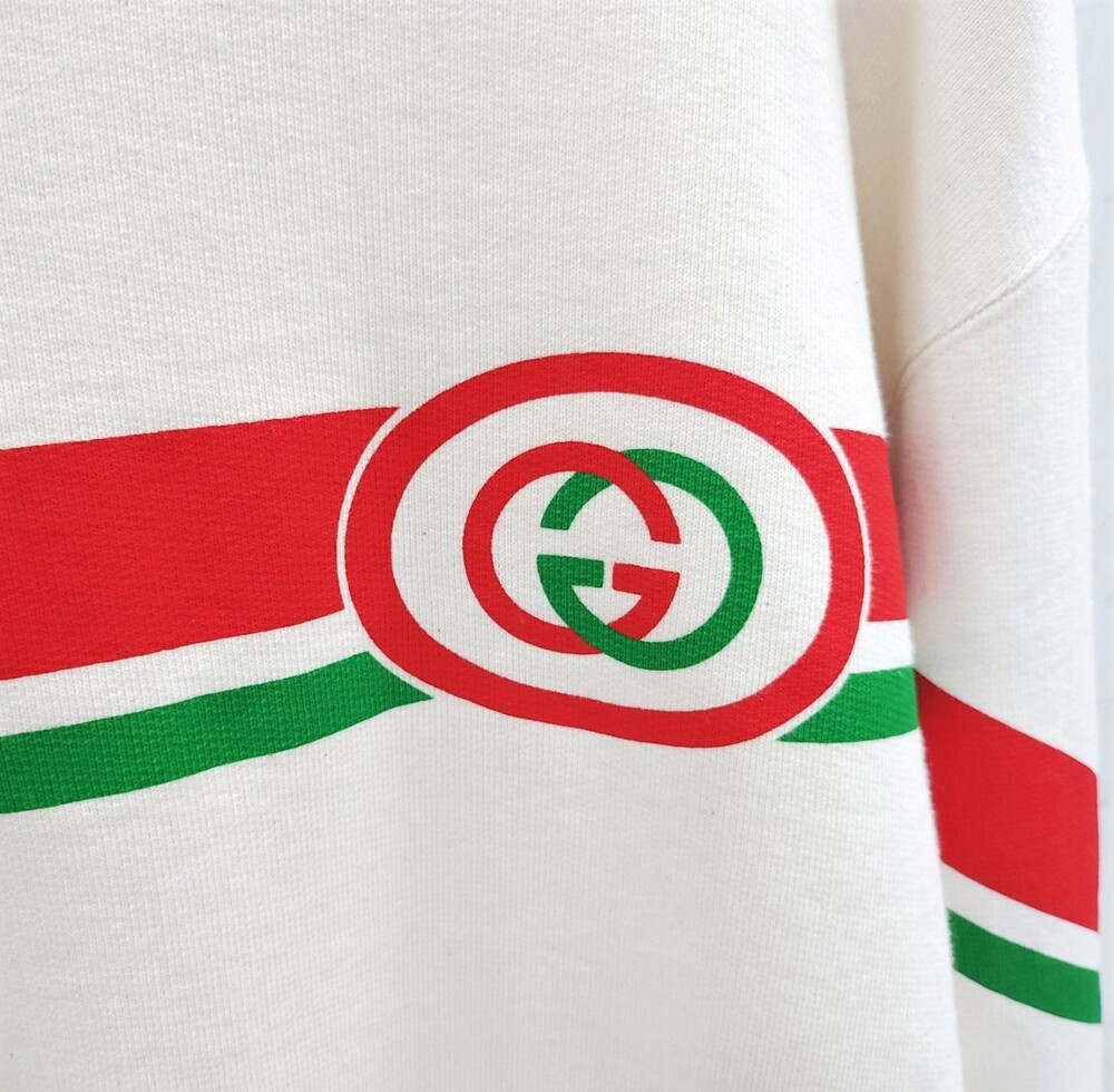 [럭스유] L / 구찌 GG 인터로킹 띠로고 맨투맨