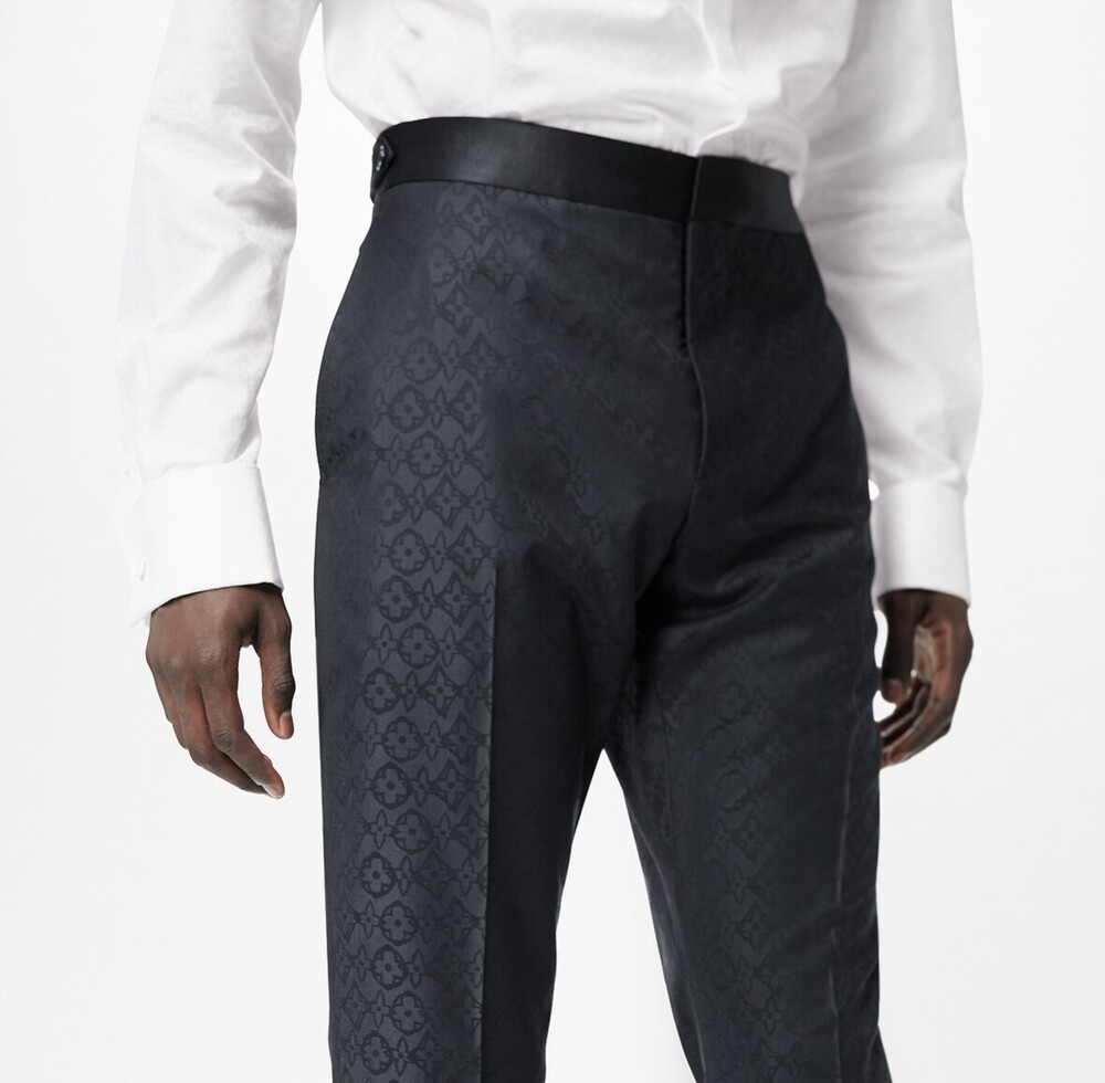 [럭스유] 46.38 / 루이비통 이브닝 왁스 플라워 컷 어웨이 자켓 팬츠 수트세트