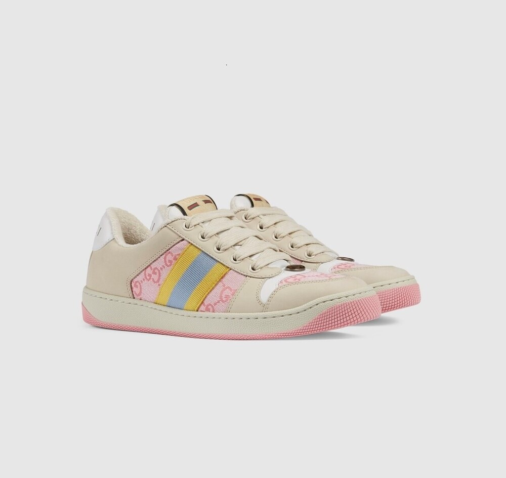 [럭스유] (새상품) 35.5 / 구찌 GG 스크리너 삼선 스니커즈