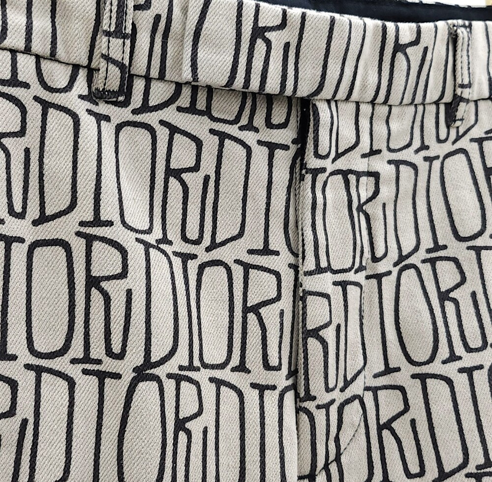 [럭스유] 48 / 디올 X 숀 스투시 멀티로고 팬츠 033D151AY985