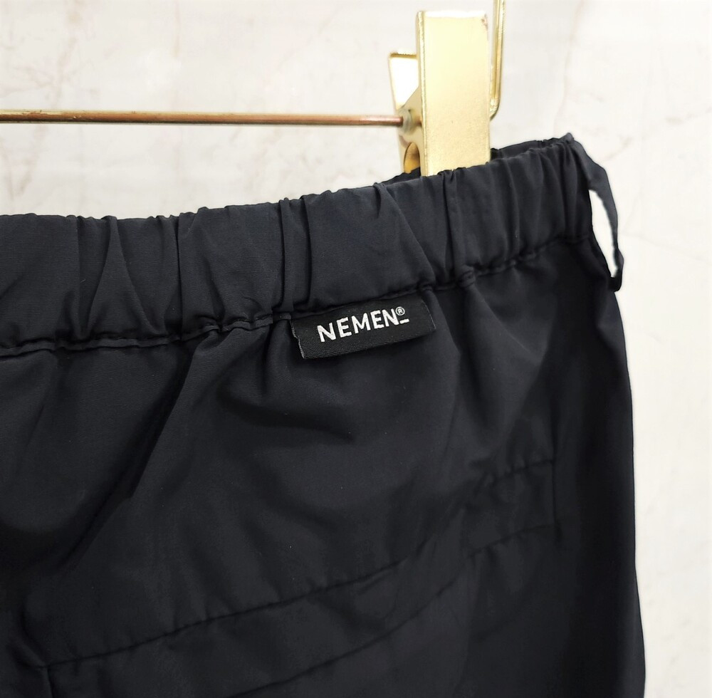 [럭스유] M / 네멘 네이비 로고 스트랩 나일론 지퍼 카고 팬츠