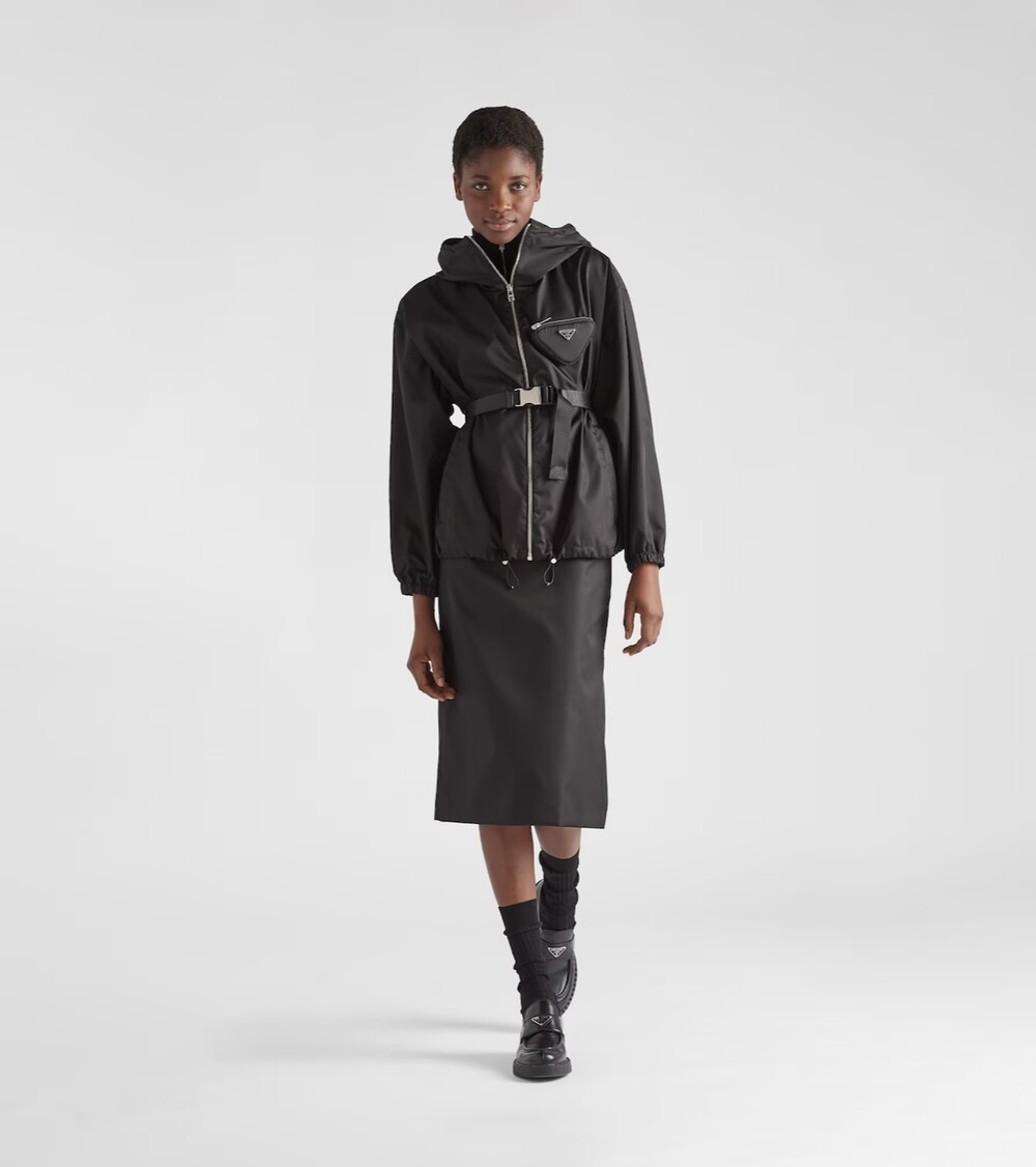 [럭스유] 40 / 프라다 파우치 리나일론 후드 블루종 자켓 291964