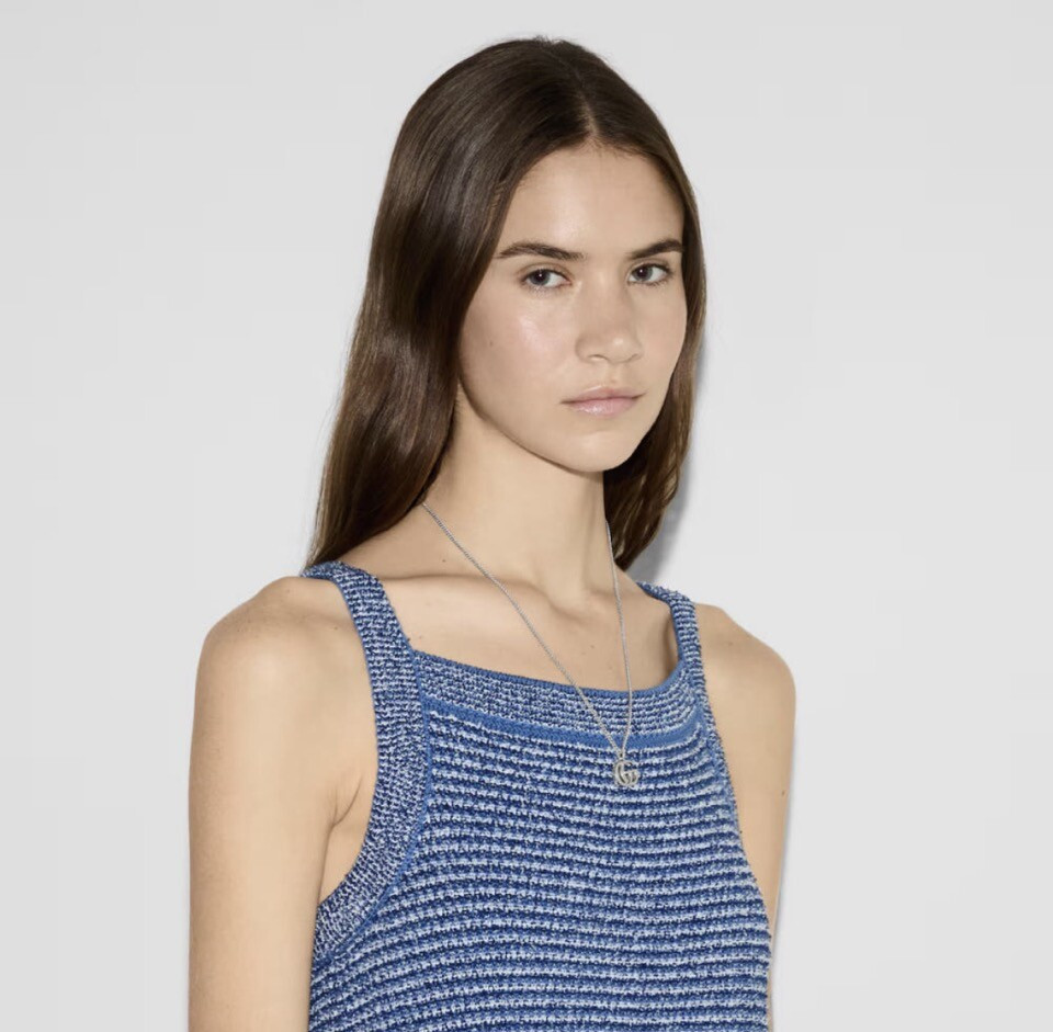 [럭스유] (새상품) 구찌 GG 마몽 펜던트 실버 목걸이 814914