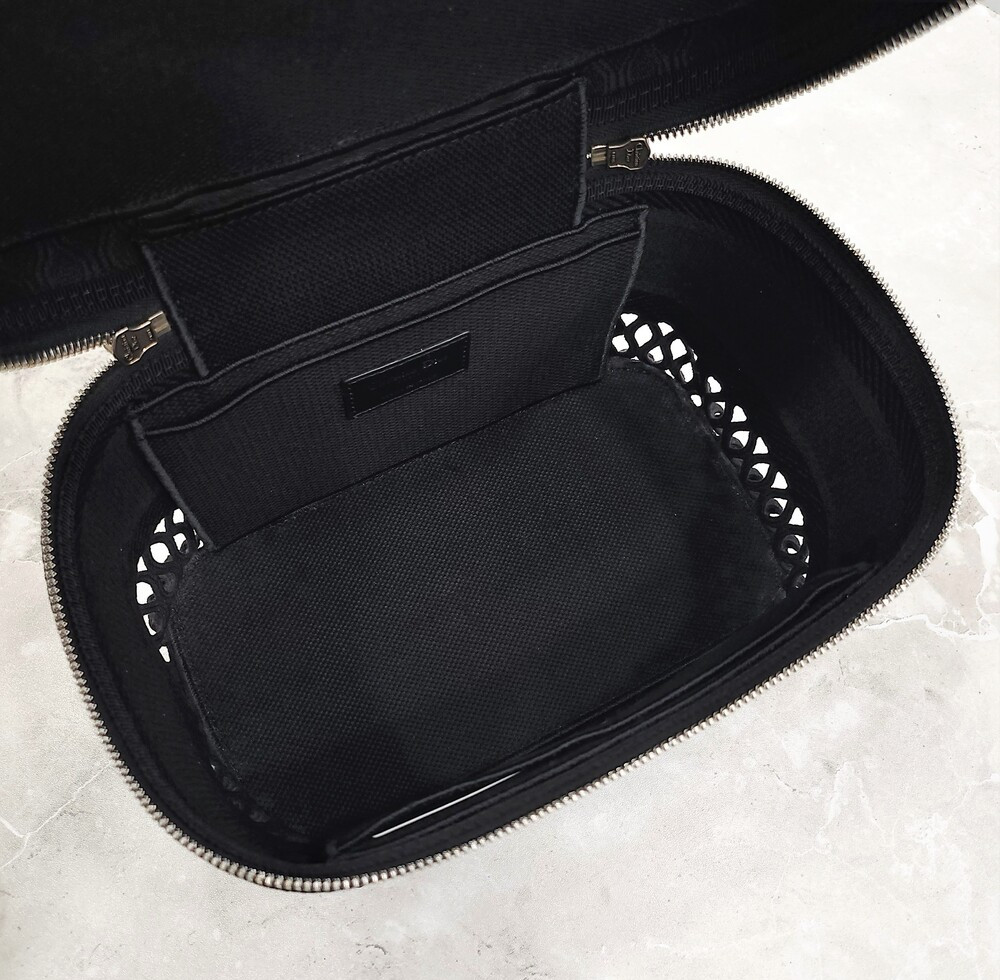 [럭스유] 디올 블랙 트래블 베니티 자수 토트백 S5480VWRA