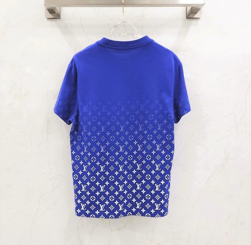 [럭스유] XS / 루이비통 블루 LVSE 모노그램 그라데이션 반팔 티셔츠