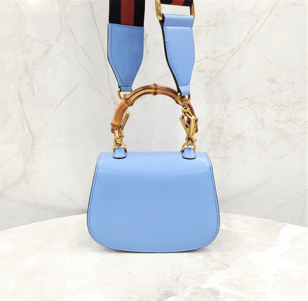 [럭스유] 구찌 뱀부 1947 탑핸들 미니 토트백 686864