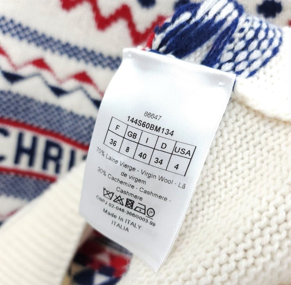 [럭스유] 36 / 디올 알프스 스탠드 칼라 스웨터 니트 144S60BM134