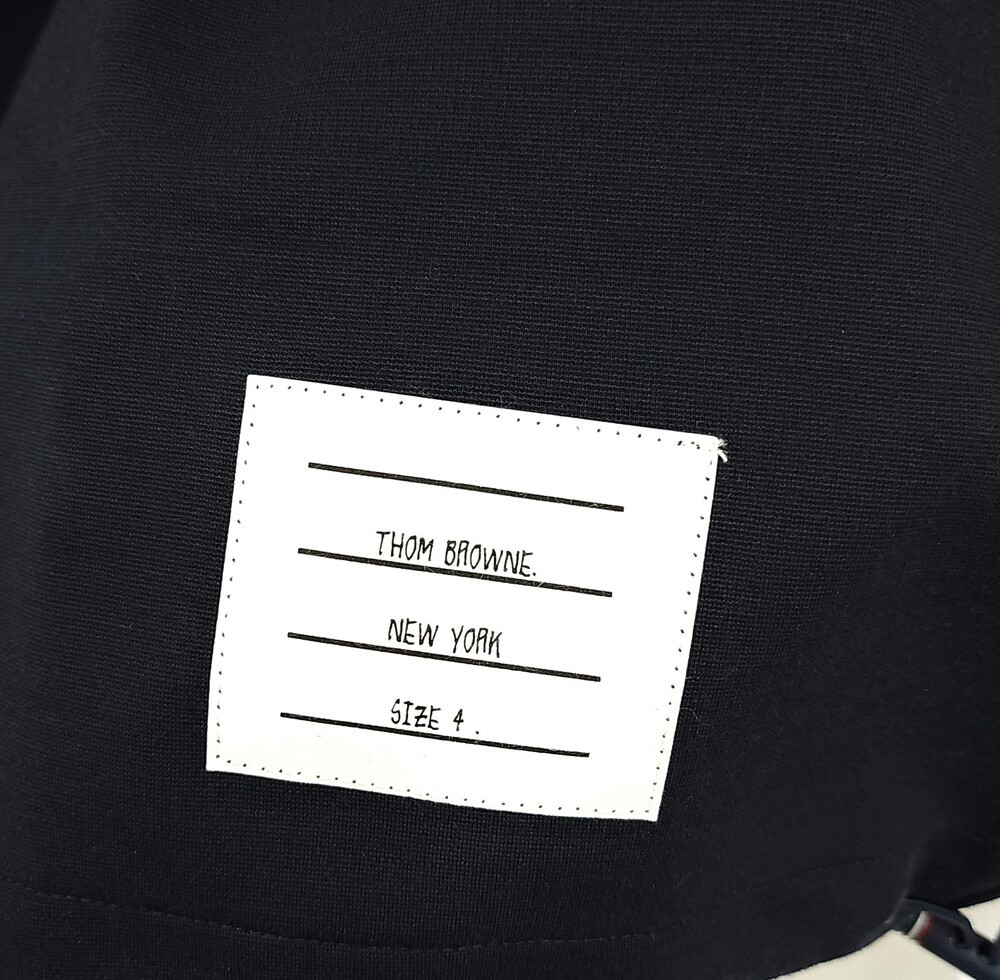 [럭스유] (새상품) 4 / 톰브라운 립스탑 밀라노 하프 집업 후드 티셔츠 MJT498A