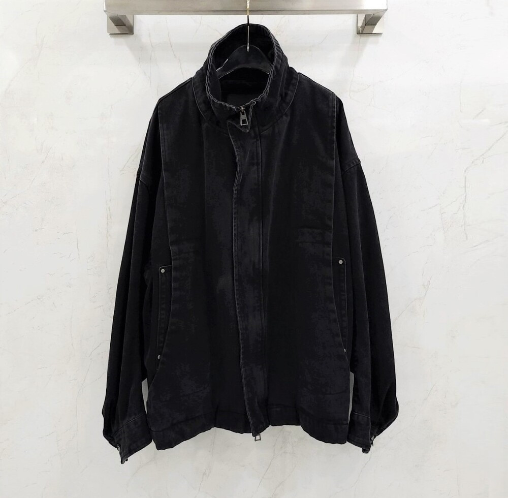 [럭스유] 50 / 송지오 컬렉션 하이넥 3D 데님 트러커 자켓